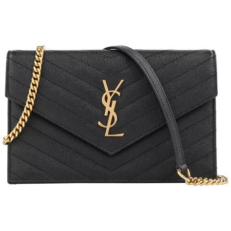 ysl envelope chain wallet|ysl wallet on chain bag.